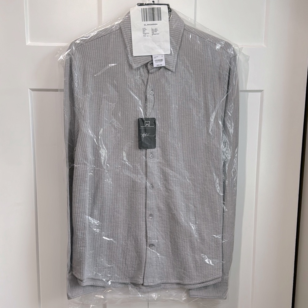 Michael Strahan long sleeve Gray NWT L